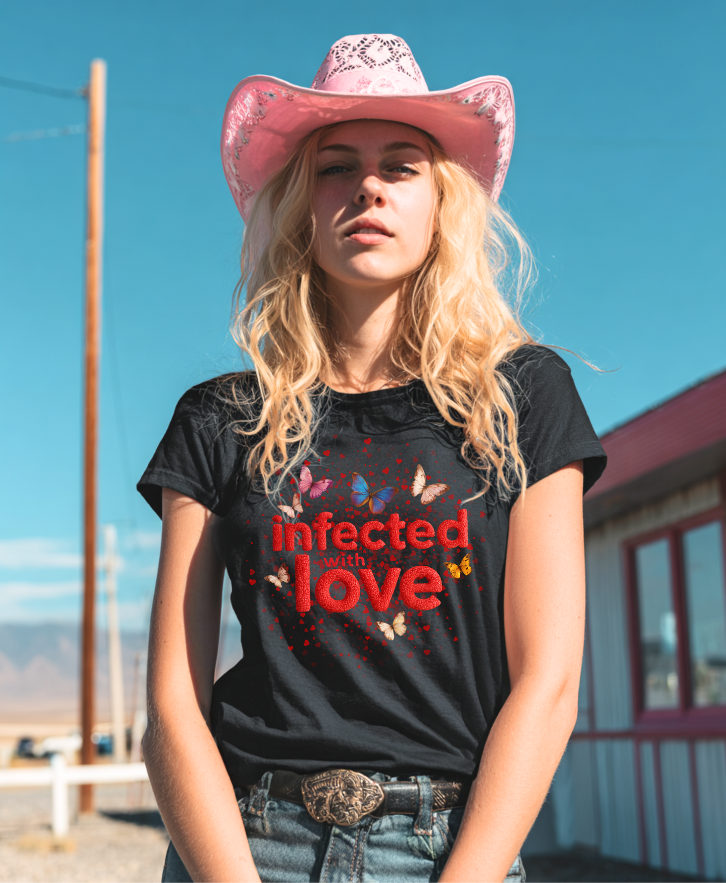 Infected With Love - Ladies Premium Shirt